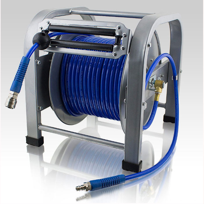 Tuyau à air comprimé avec enrouleur pneumatique dévidoir automatique